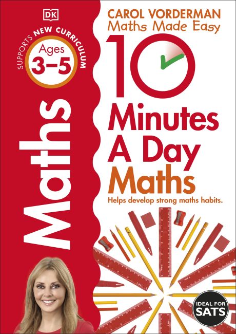 Paperback cover of 10 Minutes A Day Maths, Ages 3-5 (Preschool)