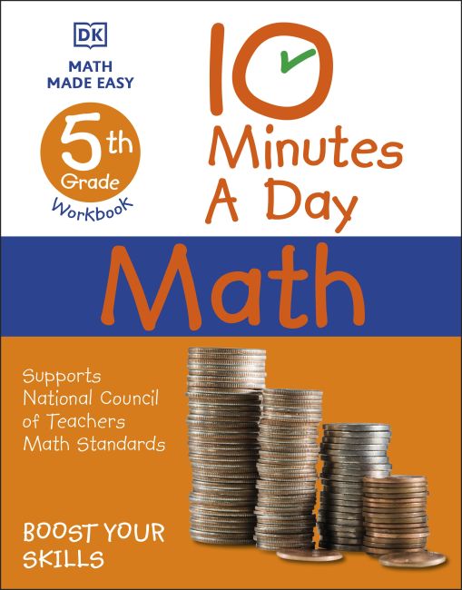 Paperback cover of 10 Minutes a Day: Math, Fifth Grade