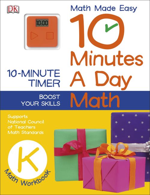 Paperback cover of 10 Minutes a Day: Math, Kindergarten