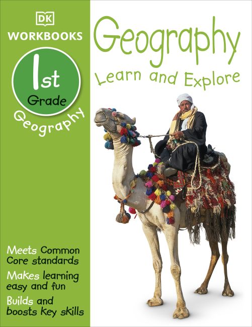 Paperback cover of DK Workbooks: Geography, First Grade