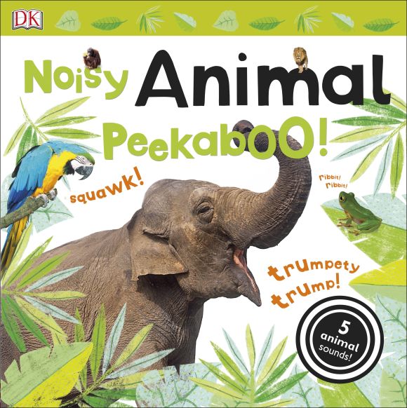 Board book cover of Noisy Animal Peekaboo!