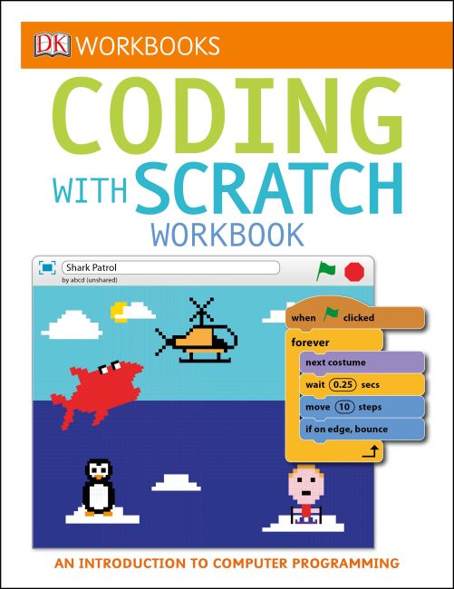 Paperback cover of DK Workbooks: Coding with Scratch Workbook