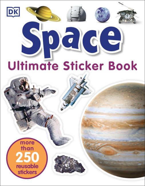 Paperback cover of Ultimate Sticker Book: Space