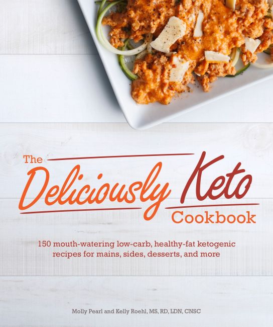 Paperback cover of The Deliciously Keto Cookbook