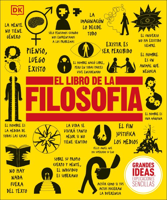 Hardback cover of El Libro de la filosofía (The Philosophy Book)