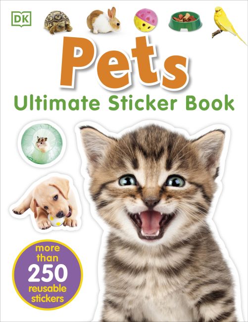 Paperback cover of Ultimate Sticker Book: Pets