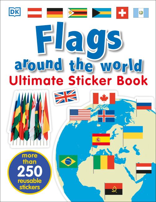 Paperback cover of Ultimate Sticker Book: Flags Around the World