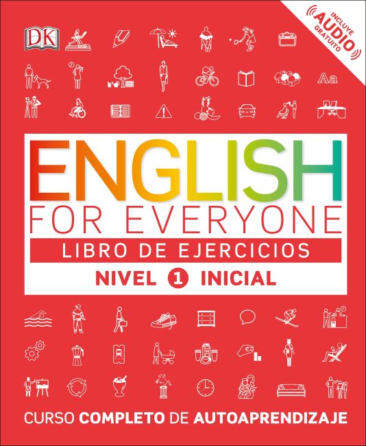 Hardback cover of English for Everyone: Nivel 1: Inicial, Libro de Ejercicios