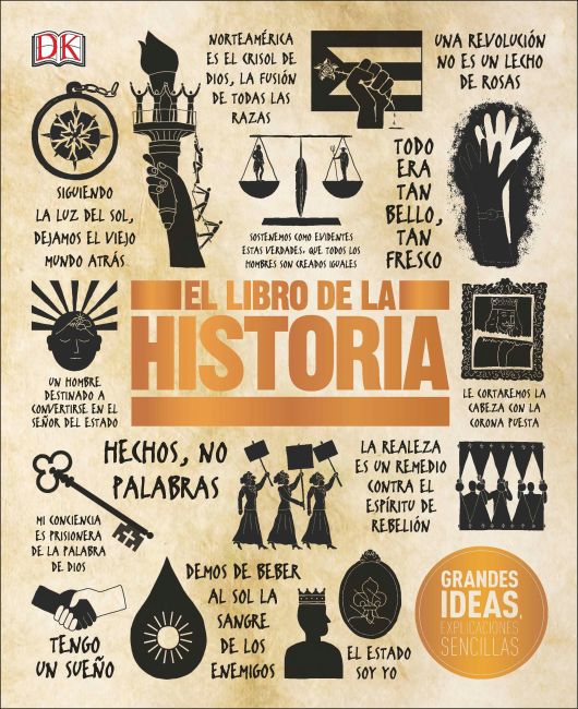 Hardback cover of El Libro de la historia (The History Book)