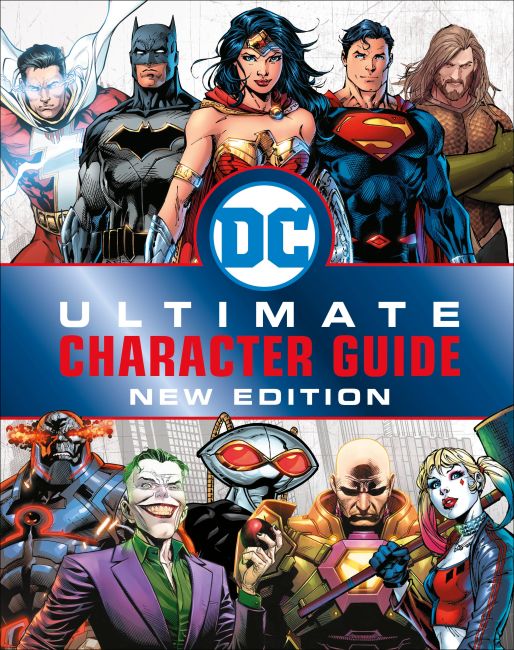 Hardback cover of DC Comics Ultimate Character Guide New Edition