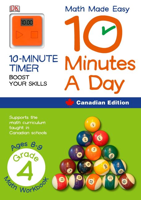 Paperback cover of Math Made Easy 10 Minutes A Day Grade 4