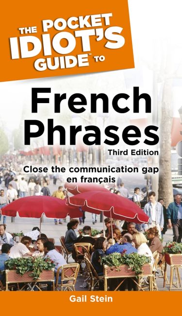 Paperback cover of The Pocket Idiot's Guide to French Phrases, 3rd Edition