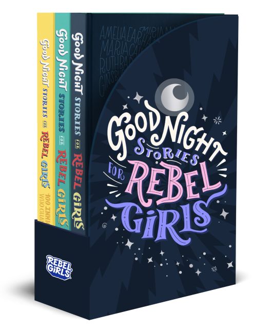 Slipcase cover of Good Night Stories for Rebel Girls 3-Book Gift Set