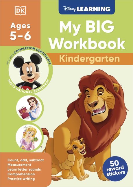 Disney Learning Big Workbook Kindergarten Paperback cover of Disney Learning Big Workbook Kindergarten