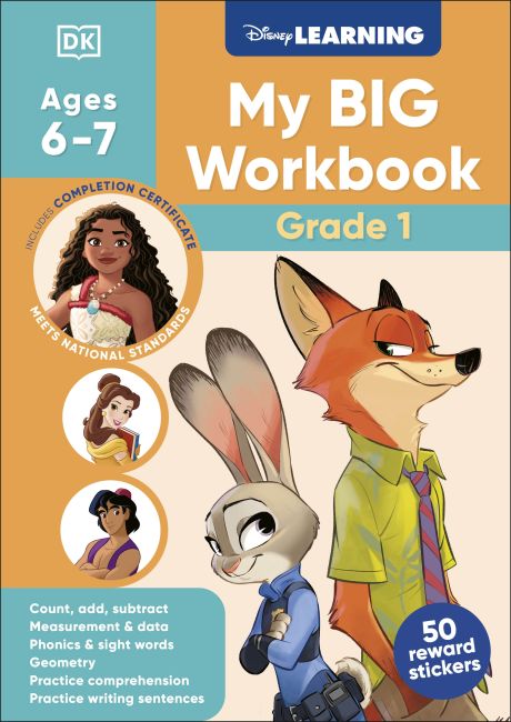 Disney Learning Big Workbook Grade 1 Paperback cover of Disney Learning Big Workbook Grade 1