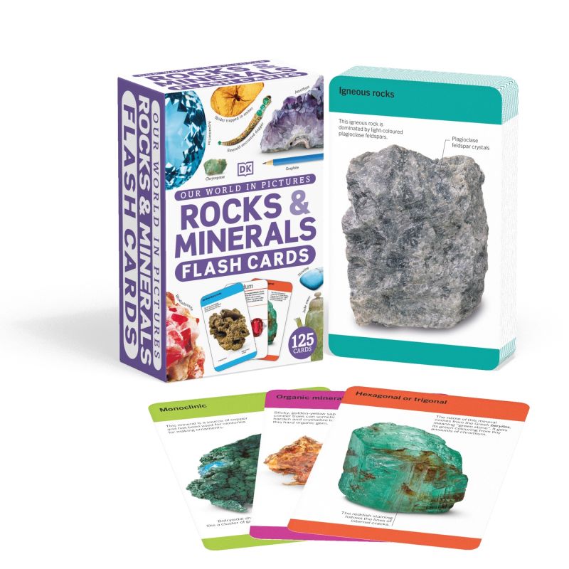 Our World in Pictures Rocks & Minerals Flash Cards cover