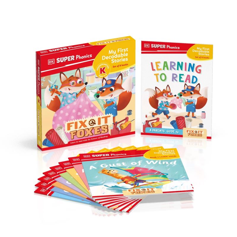 DK Super Phonics My First Decodable Stories Fix-It Foxes cover