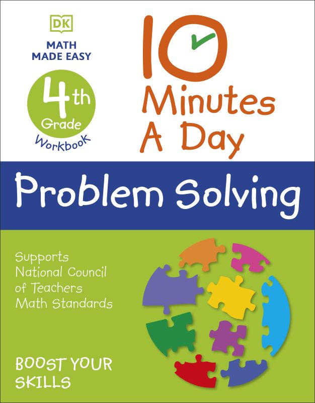 10 Minutes a Day Problem Solving, 4th Grade cover