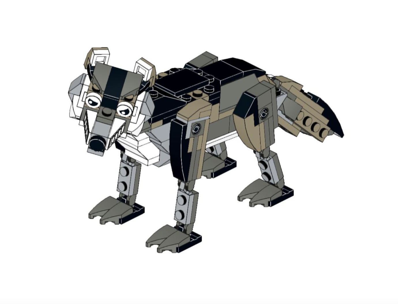 How to build Lego Animals Wolf