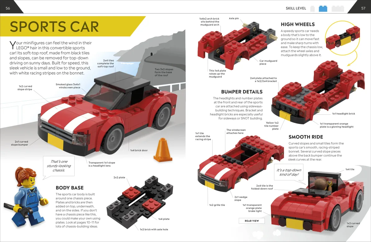 How to Build LEGO® Cars LEGO brick lists