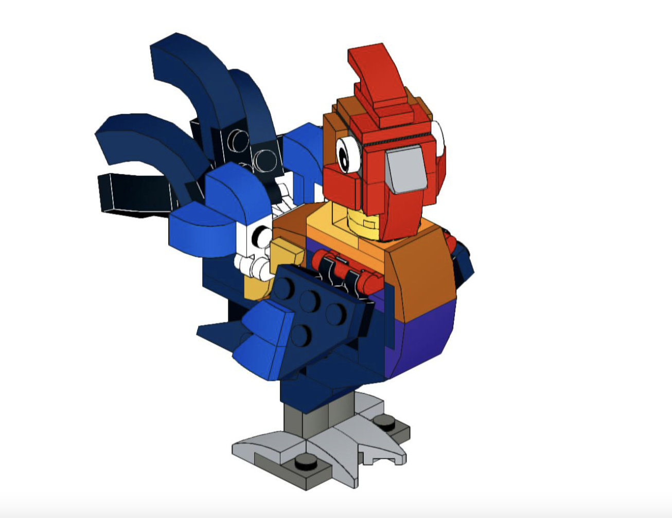 How to build Lego Animals Cockerel