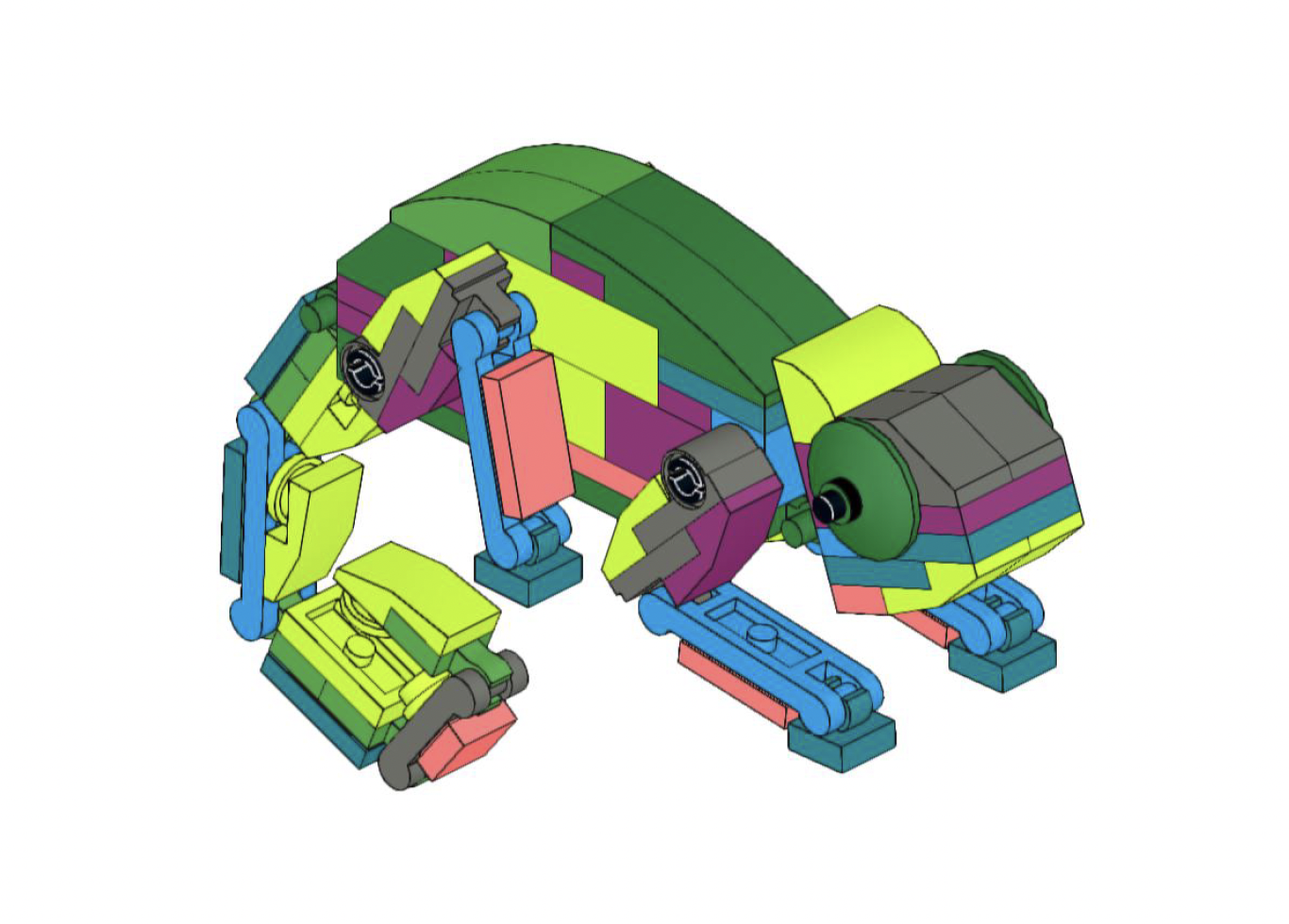 How to Build Lego Chameleon brick list