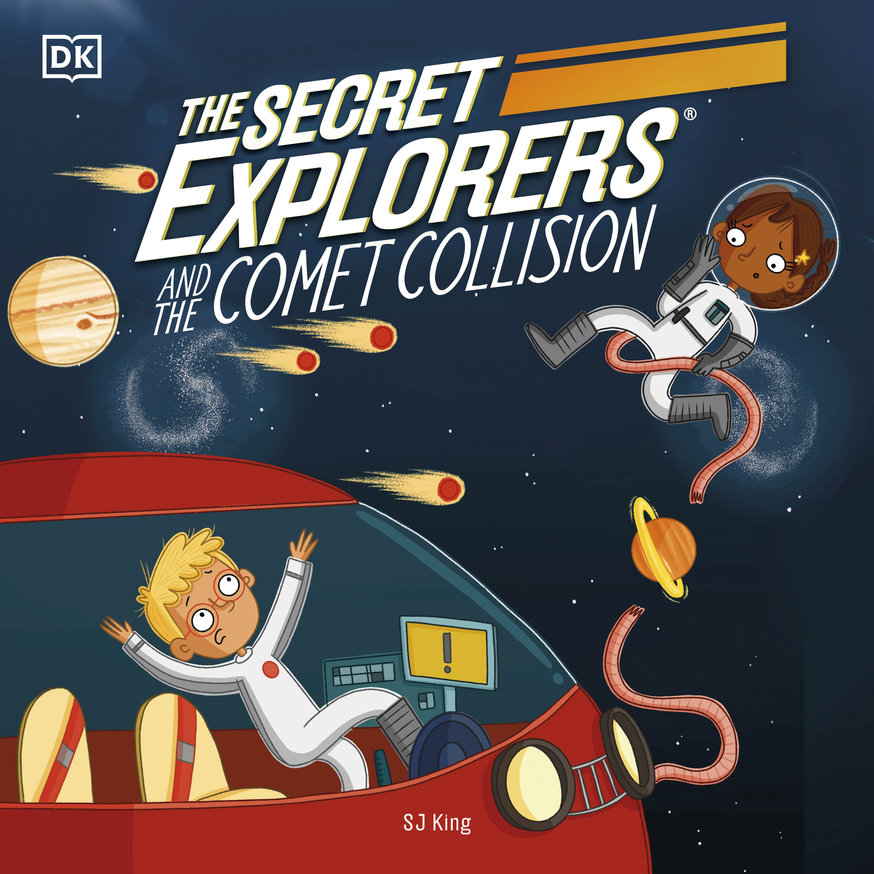 Educational adventure audiobooks for Children article - The Secret Explorers and the Comet Collision audiobook cover thumbnail