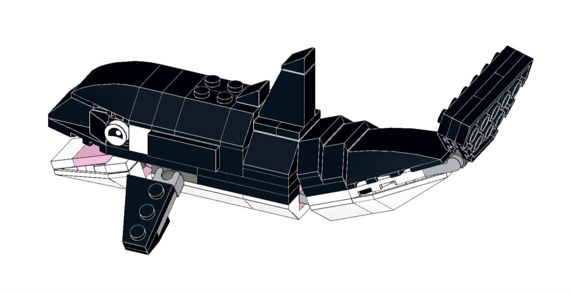 How to build Lego Animals Orca