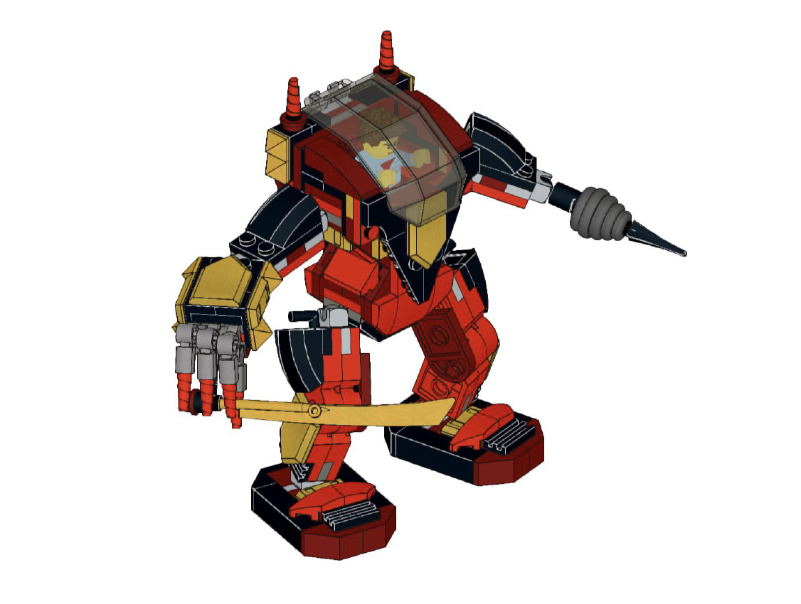 DK Book: How to Build LEGO® Robots - Warrior Mech image