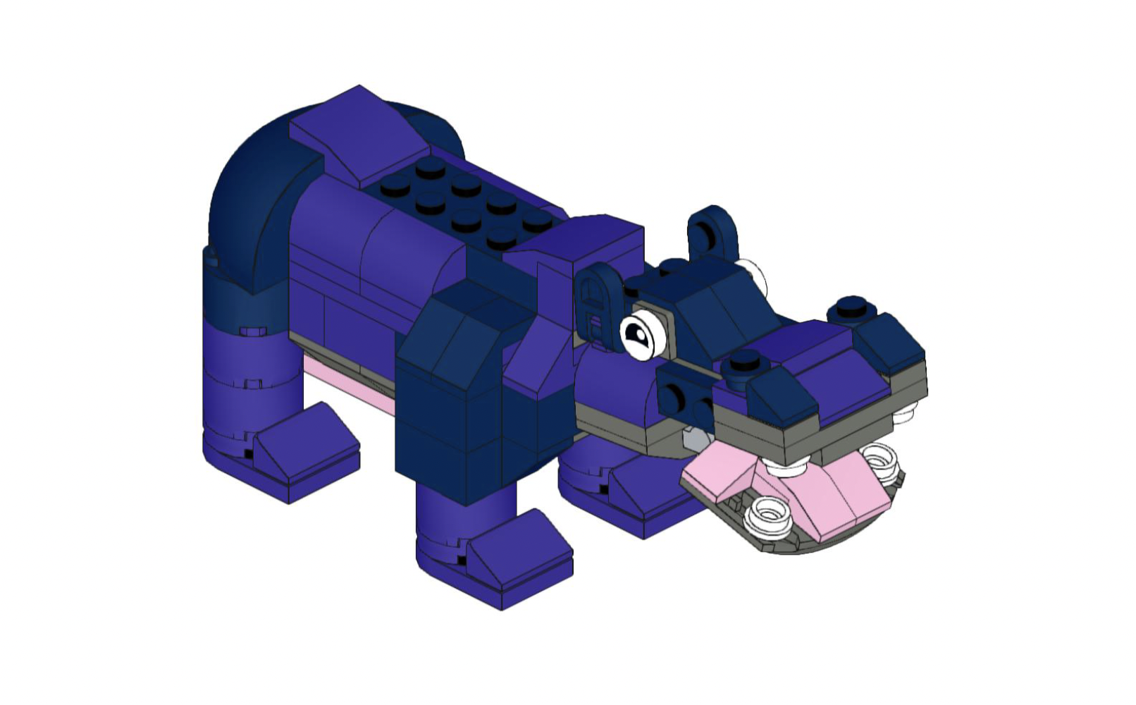 How to build Lego Animals Hippopotamus