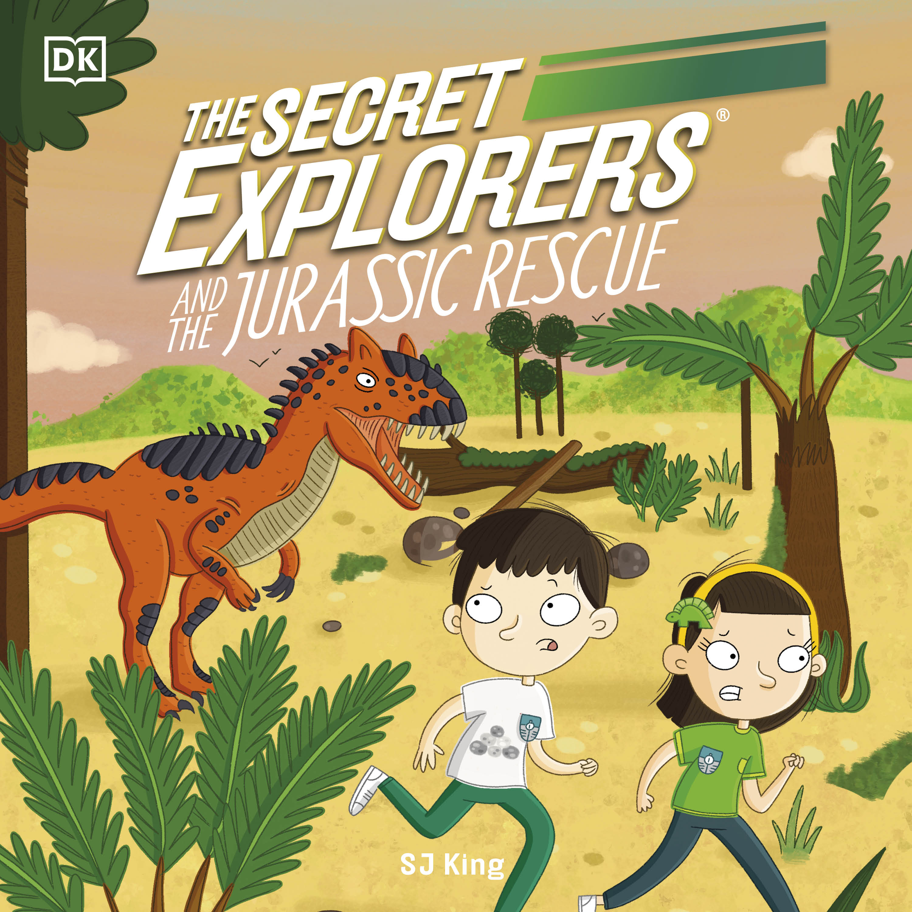 educational adventure audiobooks for Children article - The Secret Explorers and the Jurassic Rescue audiobook thumbnail cover