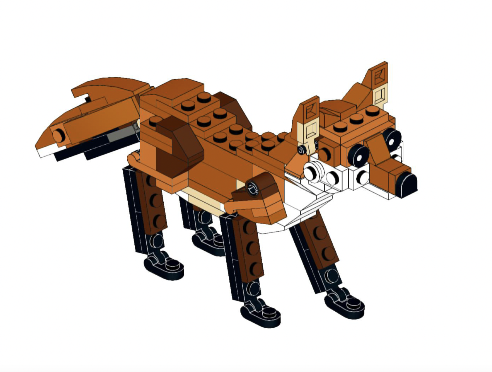 How to build Lego Animals Fox