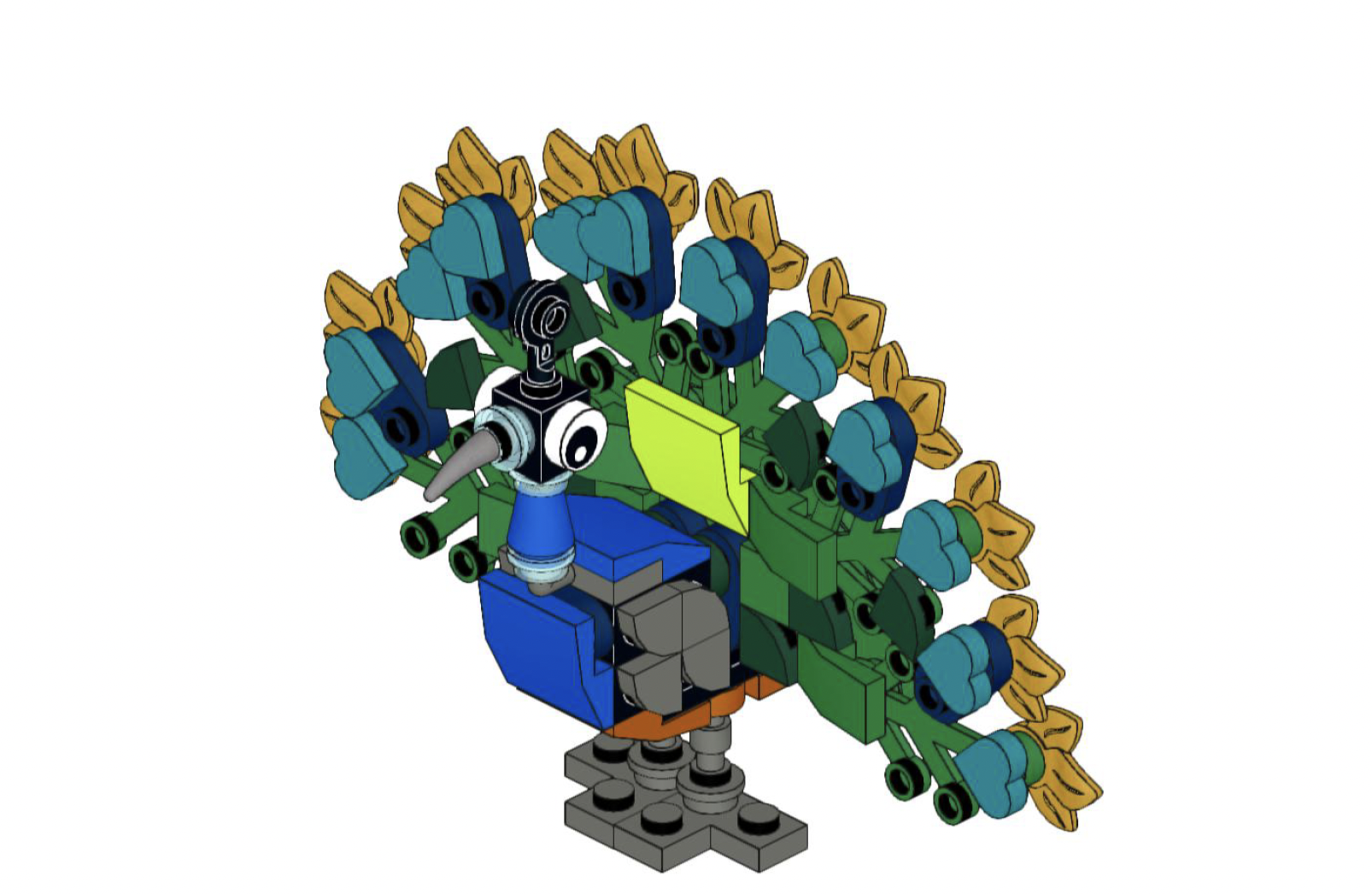 How to build Lego Animals Peacock