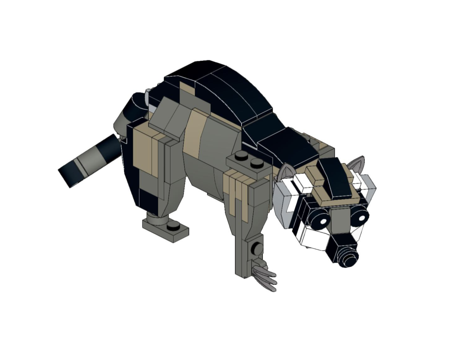 How to build Lego Animals Raccoon