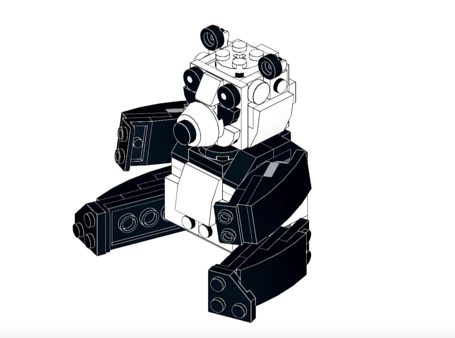 How to build Lego Animals Panda