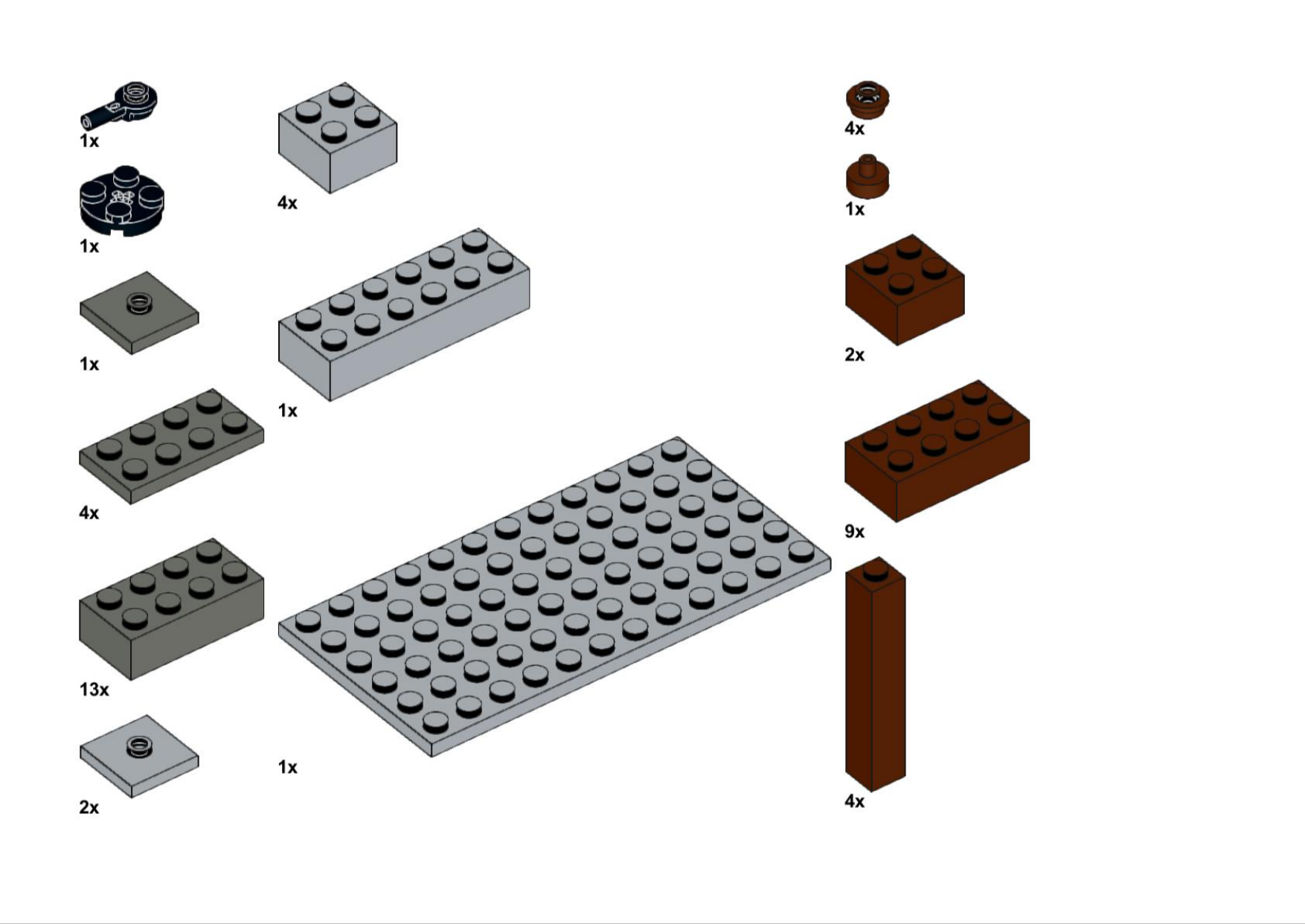 Cliffhanger Brick List Page 2