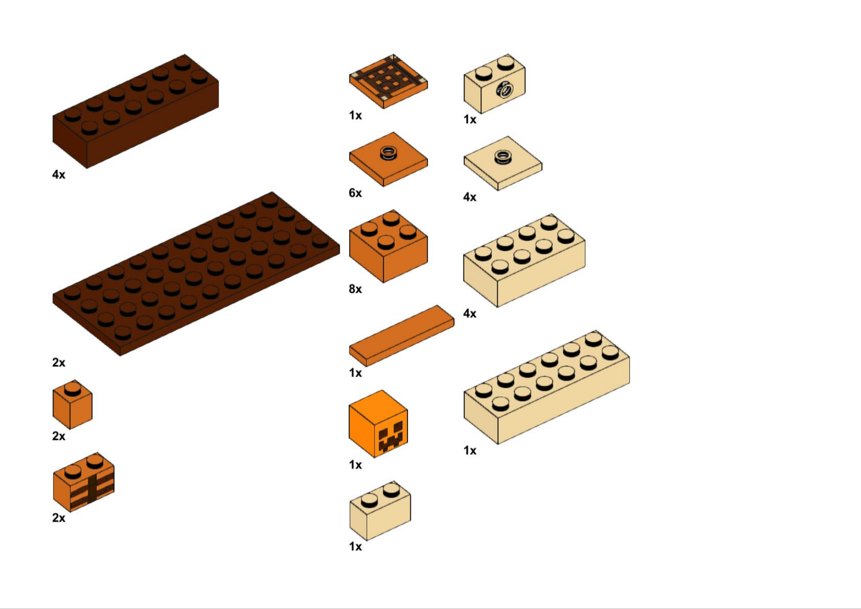 Cliffhanger Brick List Page 3