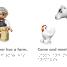DK Braille LEGO DUPLO Farm - thumbnail of spread image 4 Thumbnail image of DK Braille LEGO DUPLO Farm - 4