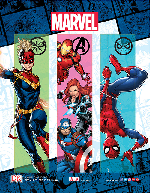 Bookmarks promoting Marvel Encyclopedia