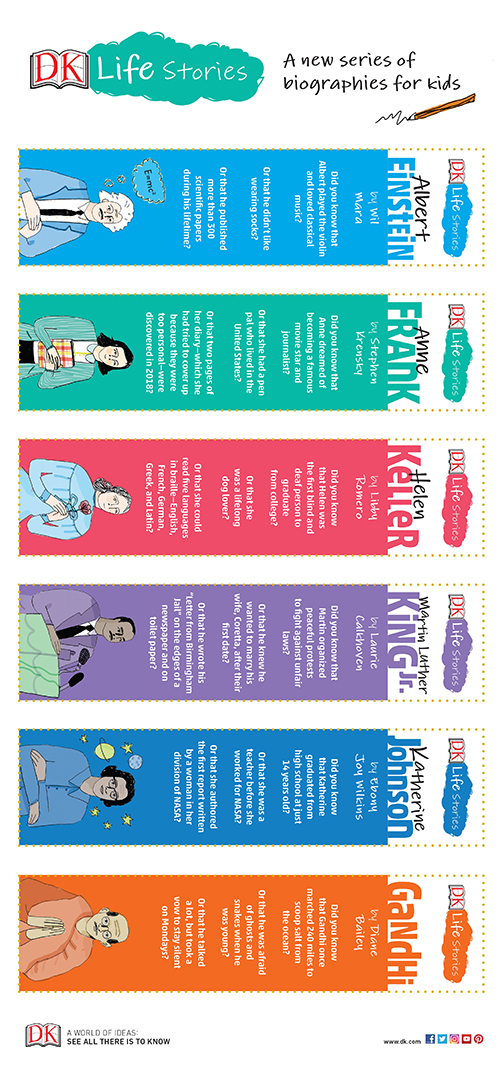 DK Life Stories bookmarks