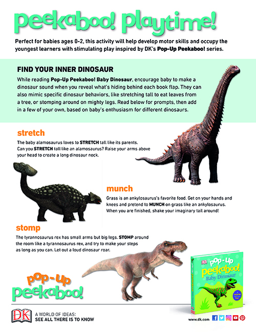 Activity Sheet: Pop-Up Peekaboo! Baby Dinosaur