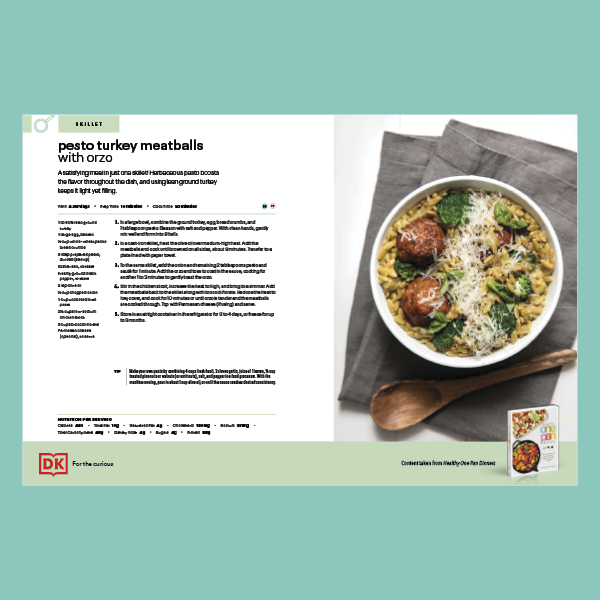 Pesto Turkey Meatballs with Orzo pdf