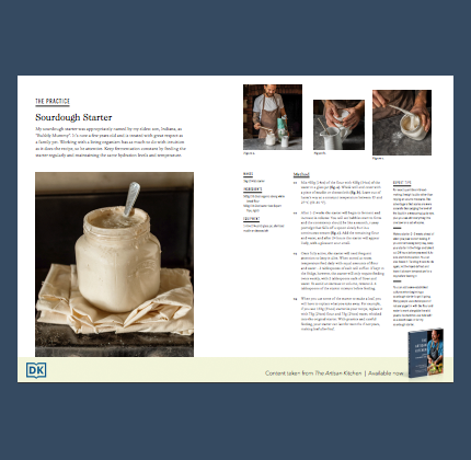 Artisan Kitchen, sourdough starter PDF download thumbnail