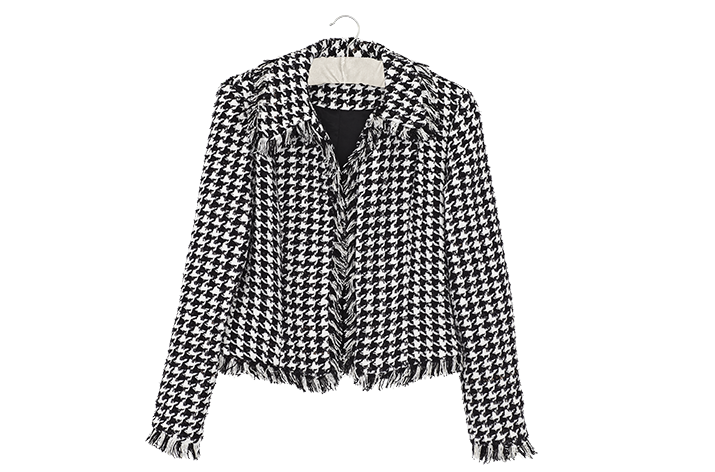 Boxy jacket with collar (see pp260–63)