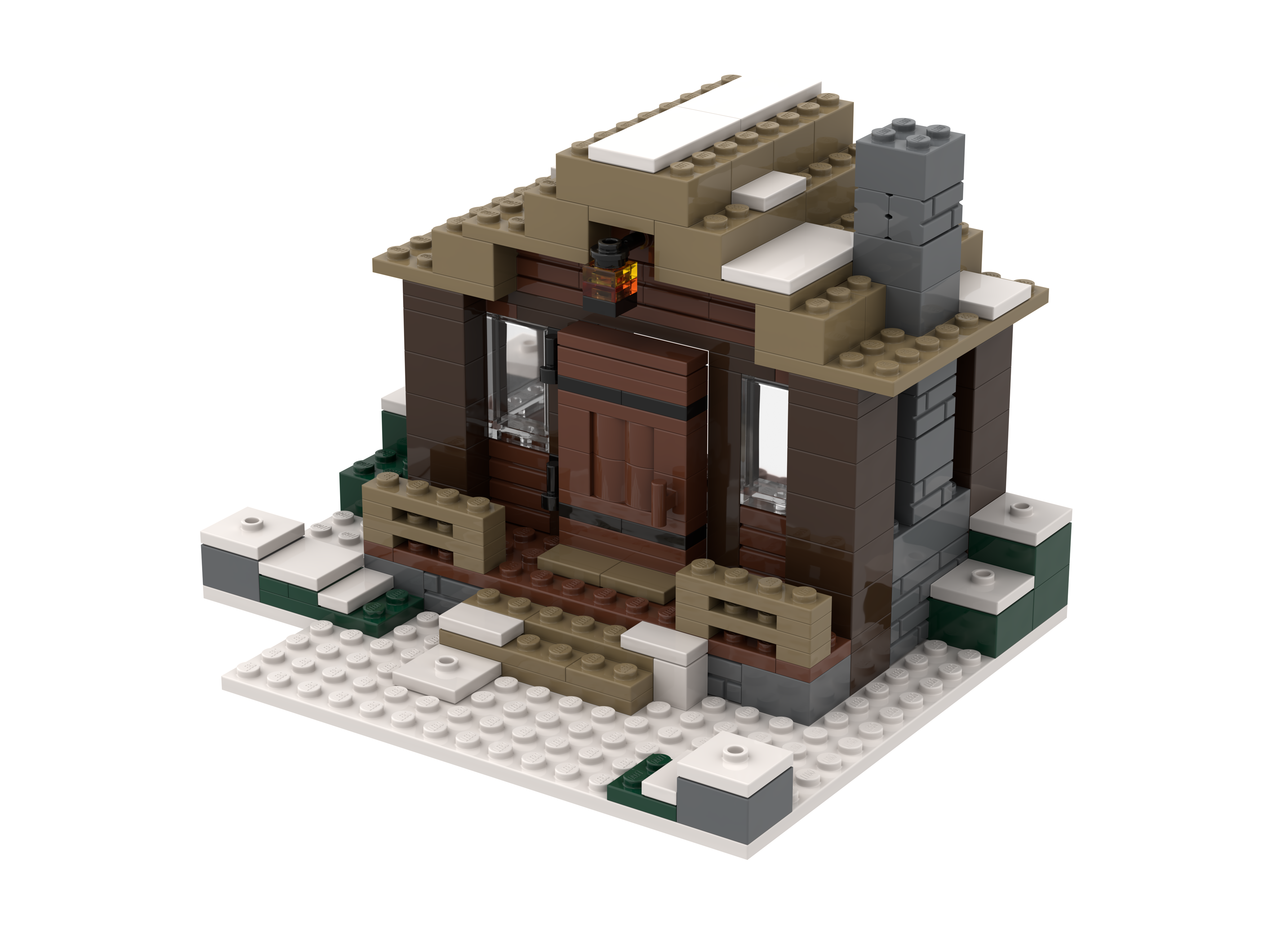 Snowy Taiga Cabin