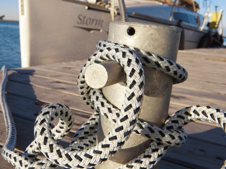 9m Liros Squareline Pes Ankerleine Festmacher 14 Mm Leine Boot Yacht Weiß-Blau For Sale From
