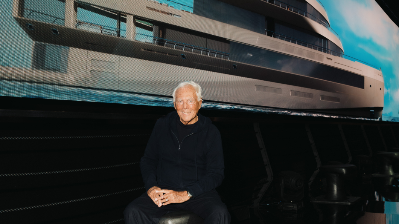 Giorgio Armani's first and last yacht design | BOOTE