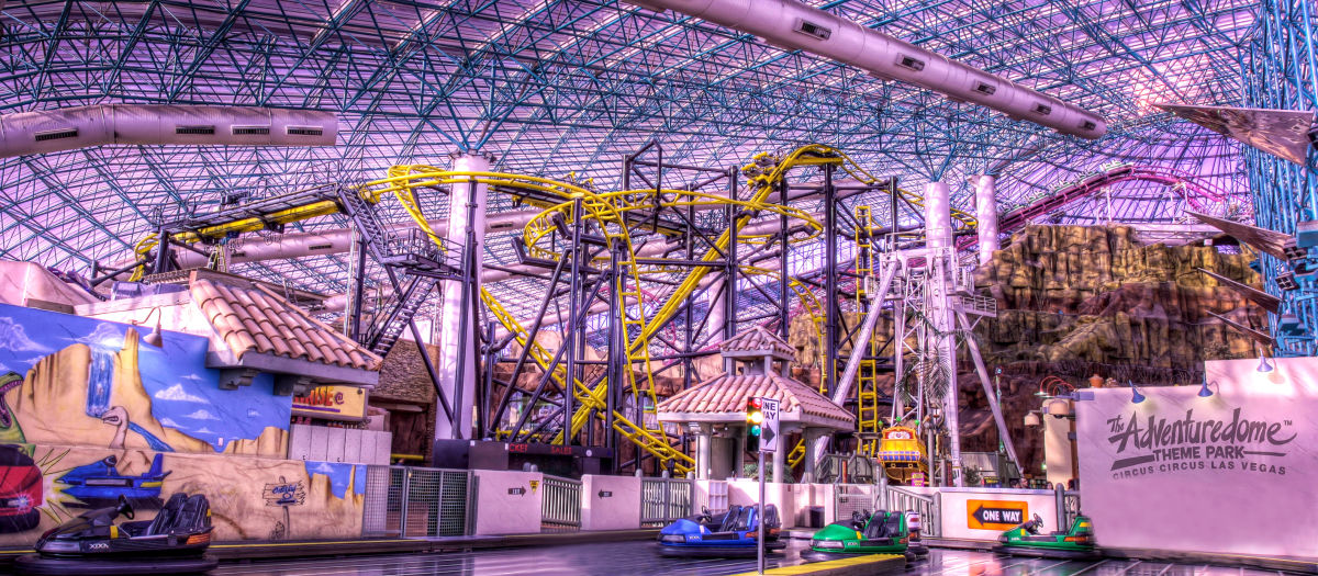 How Much Are AdventureDome Tickets? Adventuredome is Located Inside the Circus Circus Hotel and Casino in Las Vegas. It's on the North end of the strip near where the Stardust Hotel used to be. It 3/5().