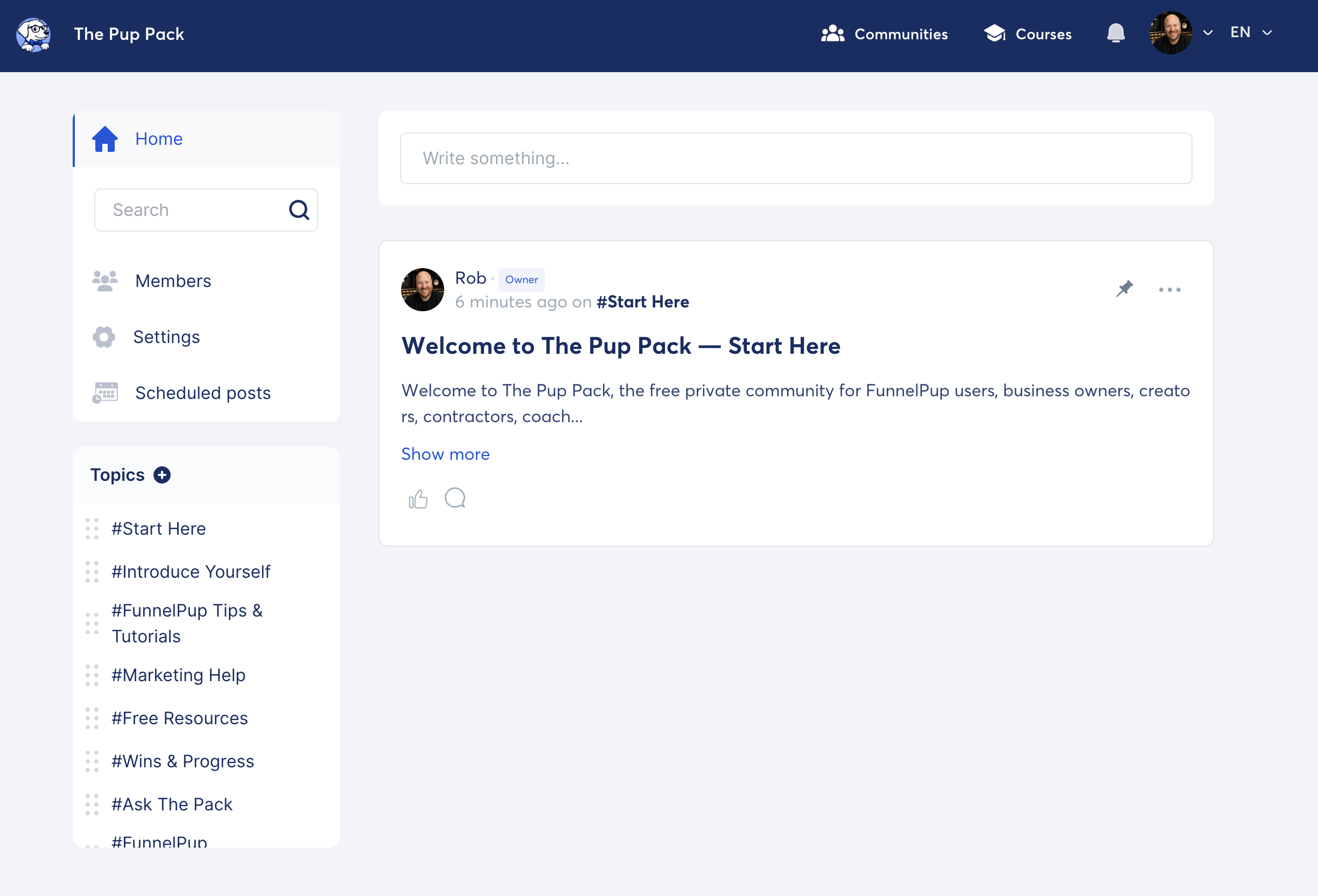 FunnelPup community example