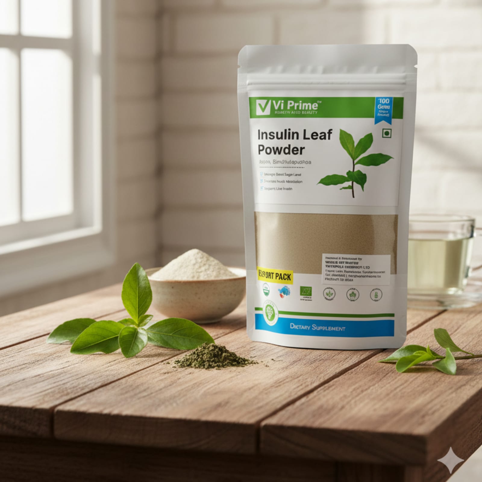 Poudre de Feuilles de Plante Insuline Vi Prime